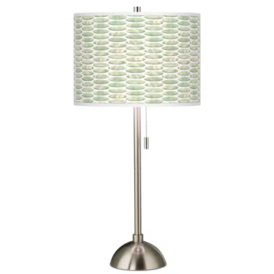 Giclee Glow 28" High Oval Tempo Brushed Nickel Table Lamp