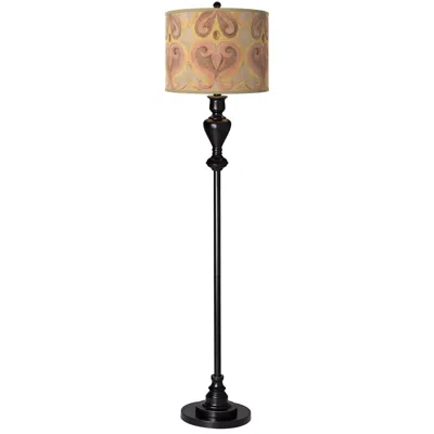 Giclee Glow 58" High Aurelia Shade Black Bronze Floor Lamp