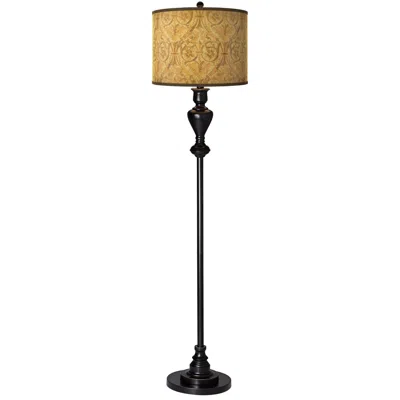 Giclee Glow 58" High Golden Versailles Shade Black Bronze Floor Lamp