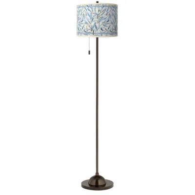 Giclee Glow 62" Amity Shade Bronze Club Floor Lamp