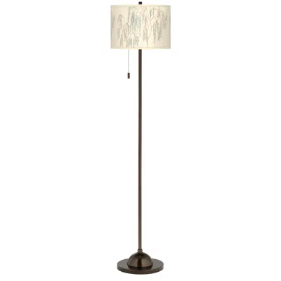 Giclee Glow 62" High Weeping Willow Shade Bronze Club Floor Lamp