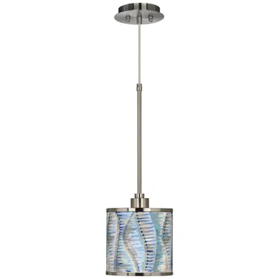Giclee Glow 7" Wide Siren Shade Pattern Modern Mini Pendant Light