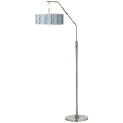 Giclee Glow 71 1/2" High Drifting Petals Shade Arc Floor Lamp
