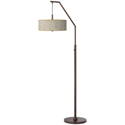 Giclee Glow Al Fresco Bronze Downbridge Arc Floor Lamp