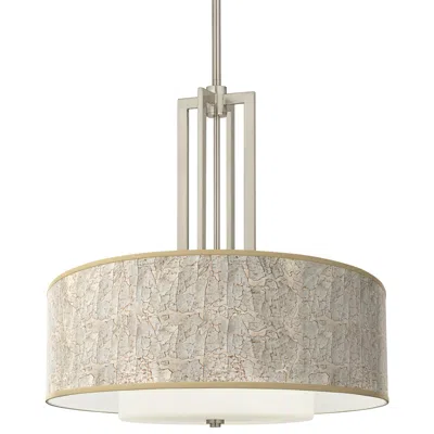 Giclee Glow Al Fresco Carey 24" Brushed Nickel 4-light Chandelier