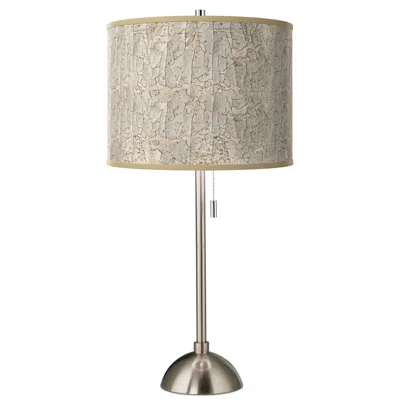 Giclee Glow Al Fresco Giclee Brushed Nickel Table Lamp