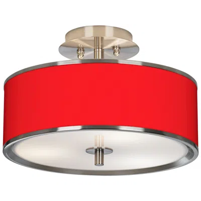 Giclee Glow All Red  14" Wide Ceiling Light