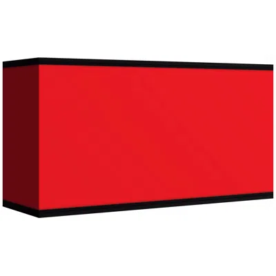 Giclee Glow All Red Giclee Shade 8/17x8/17x10 (spider)