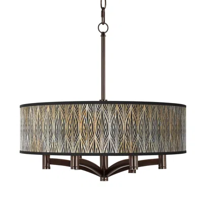 Giclee Glow Amara Ava 6-light Bronze Pendant Chandelier