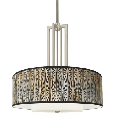 Giclee Glow Amara Carey 24" Brushed Nickel 4-light Chandelier