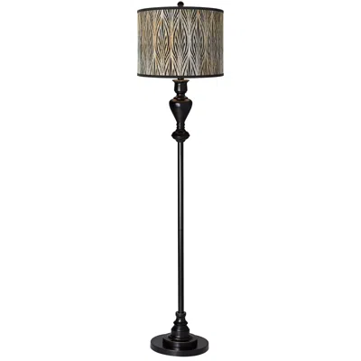 Giclee Glow Amara  Black Bronze Floor Lamp