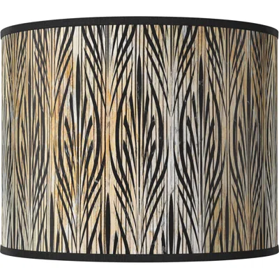 Giclee Glow Amara White Giclee Round Drum Lamp Shade 14x14x11 (spider)