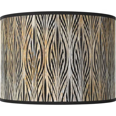 Giclee Glow Amara White Giclee Round Drum Lamp Shade 15.5x15.5x11 (spider)