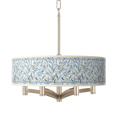 Giclee Glow Amity Ava 6-light Nickel Pendant Chandelier