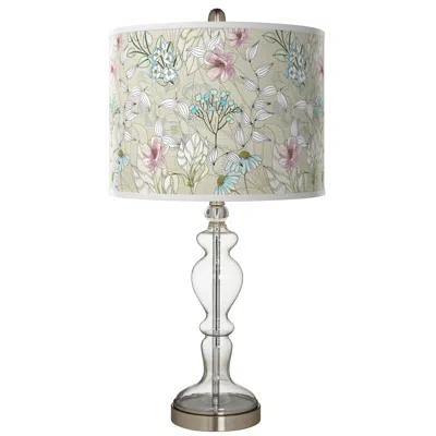 Giclee Glow Apothecary 28" Botanical Shade Clear Glass Table Lamp