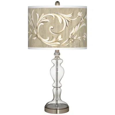 Giclee Glow Apothecary 28" Laurel Court Shade Clear Glass Table Lamp