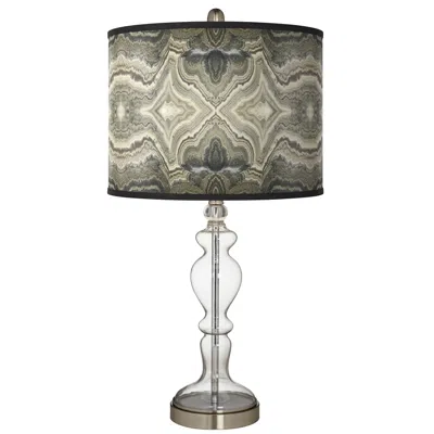 Giclee Glow Apothecary 28" Sprouting Marble Shade Clear Glass Lamp