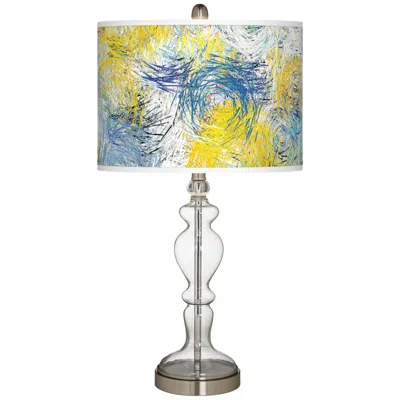 Giclee Glow Apothecary 28" Starry Dawn Shade Clear Glass Table Lamp