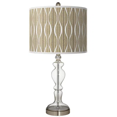 Giclee Glow Apothecary 28" Swell Shade With Clear Glass Table Lamp