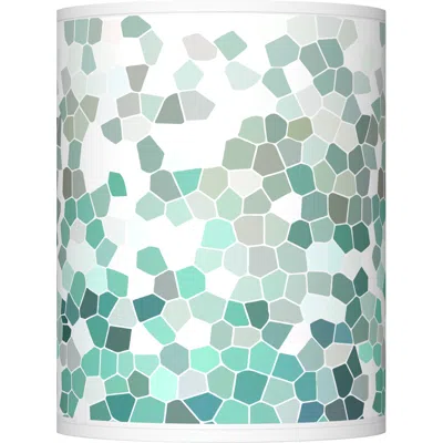 Giclee Glow Aqua Mosaic Giclee Shade 10x10x12 (spider)