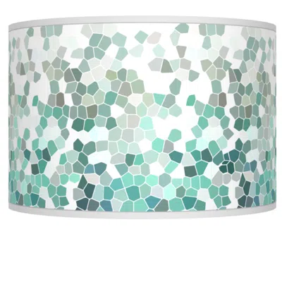 Giclee Glow Aqua Mosaic Giclee Shade 12x12x8.5 (spider)
