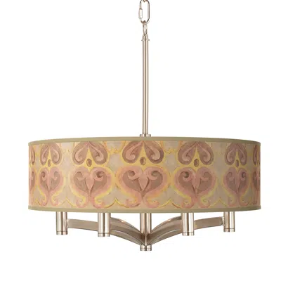 Giclee Glow Aurelia Ava 6-light Nickel Pendant Chandelier