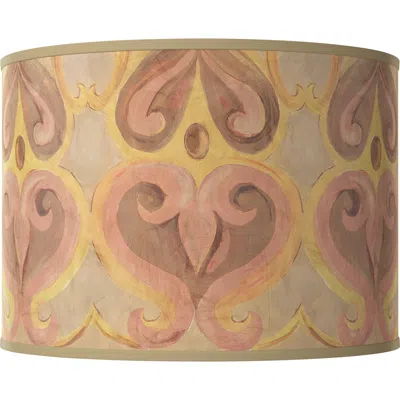 Giclee Glow Aurelia White Giclee Round Drum Lamp Shade 15.5x15.5x11 (spider)