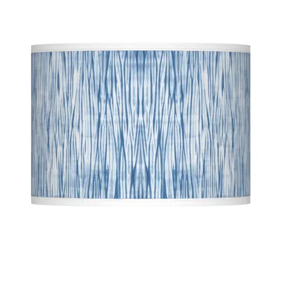 Giclee Glow Beachcomb Coastal Blue  Lamp Shade 13.5x13.5x10 (spider)