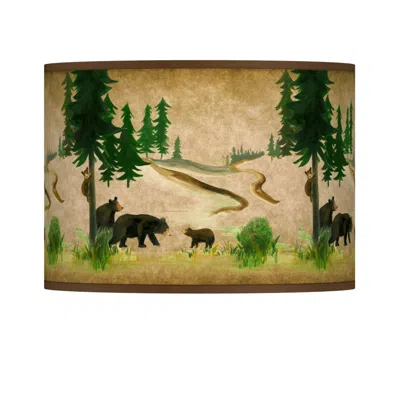 Giclee Glow Bear Lodge Giclee Lamp Shade 13.5x13.5x10 (spider)