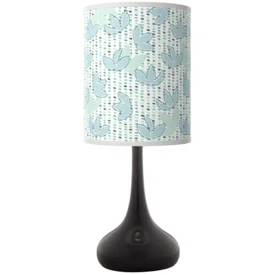 Giclee Glow Black Droplet 23 1/2" Spring Shade Table Lamp