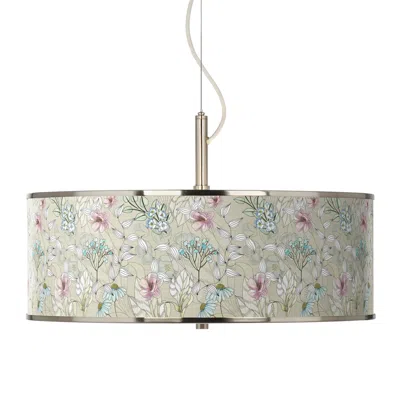 Giclee Glow Botanical  20" Wide Pendant Light
