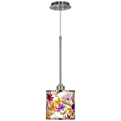 Giclee Glow Bountiful Blooms  Mini Pendant Light