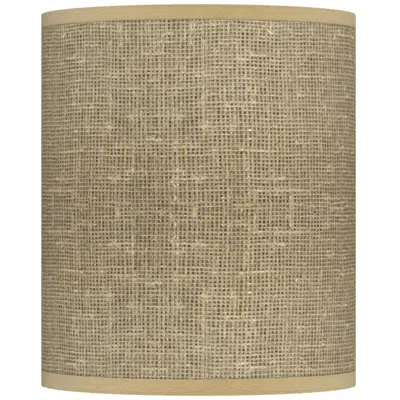 Giclee Glow Burlap Print Giclee Drum Shade 10x10x12 (spider)