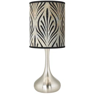 Giclee Glow Calathea Gem Giclee Droplet Table Lamp