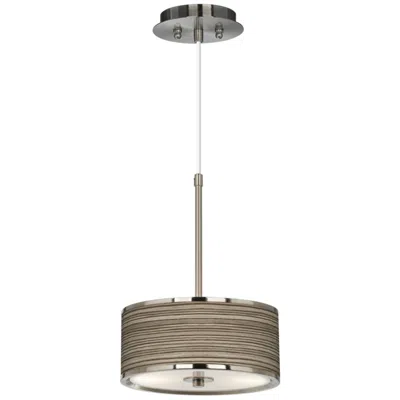 Giclee Glow Cedar Zebrawood  10 1/4" Wide Pendant Light