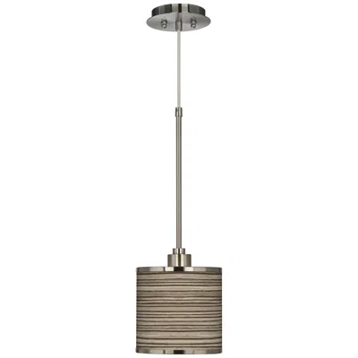 Giclee Glow Cedar Zebrawood  Mini Pendant Light