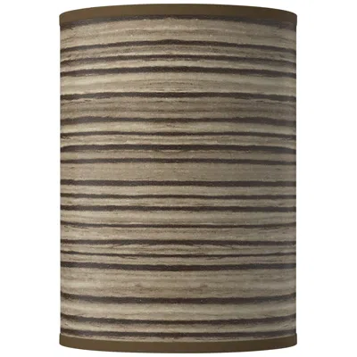 Giclee Glow Cedar Zebrawood Giclee Round Cylinder Lamp Shade 8x8x11 (spider)