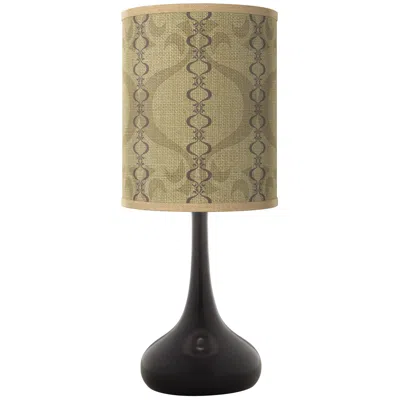 Giclee Glow Colette Giclee Black Droplet Table Lamp