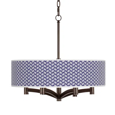 Giclee Glow Color Weave Ava 6-light Bronze Pendant Chandelier