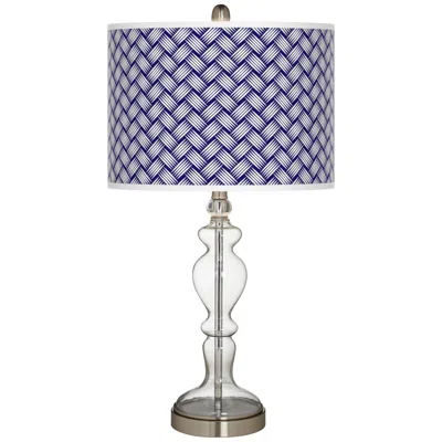 Giclee Glow Color Weave Giclee Apothecary Clear Glass Table Lamp