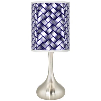 Giclee Glow Color Weave Giclee Modern Droplet Table Lamp