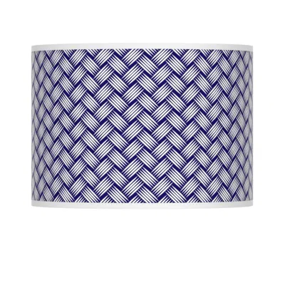 Giclee Glow Color Weave Purple Blue  Modern Lamp Shade 13.5x13.5x10 (spider)