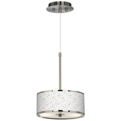 Giclee Glow Colored Terrazzo  10 1/4" Wide Pendant Light