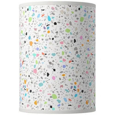 Giclee Glow Colored Terrazzo Giclee Round Cylinder Lamp Shade 8x8x11 (spider)