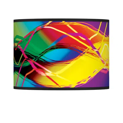 Giclee Glow Colors In Motion  Modern Lamp Shade 13.5x13.5x10 (spider)