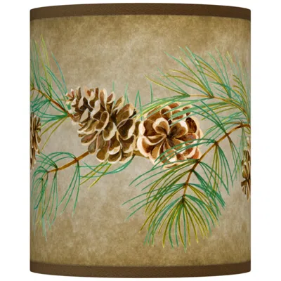 Giclee Glow Cone Branch  Rustic Lamp Shade 10x10x12 (spider)