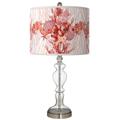 Giclee Glow Corallium Giclee Apothecary Clear Glass Table Lamp