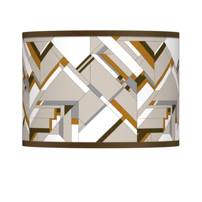 Giclee Glow Craftsman Mosaic Geometric  Lamp Shade 13.5x13.5x10 (spider)