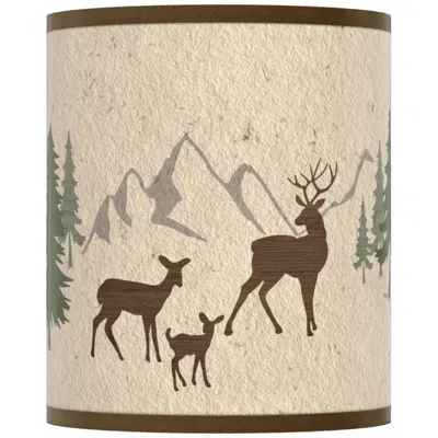 Giclee Glow Deer Lodge Giclee Shade 10x10x12 (spider)