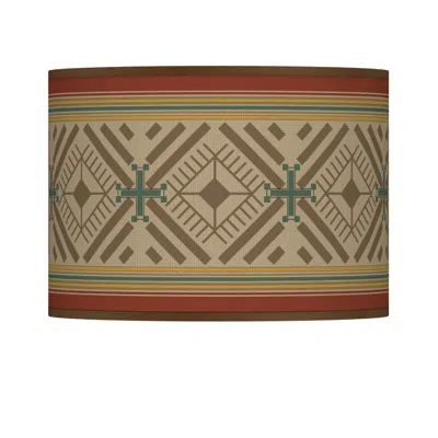 Giclee Glow Desert Diamonds Southwest Desert Giclee Lamp Shade 13.5x13.5x10 (spider)